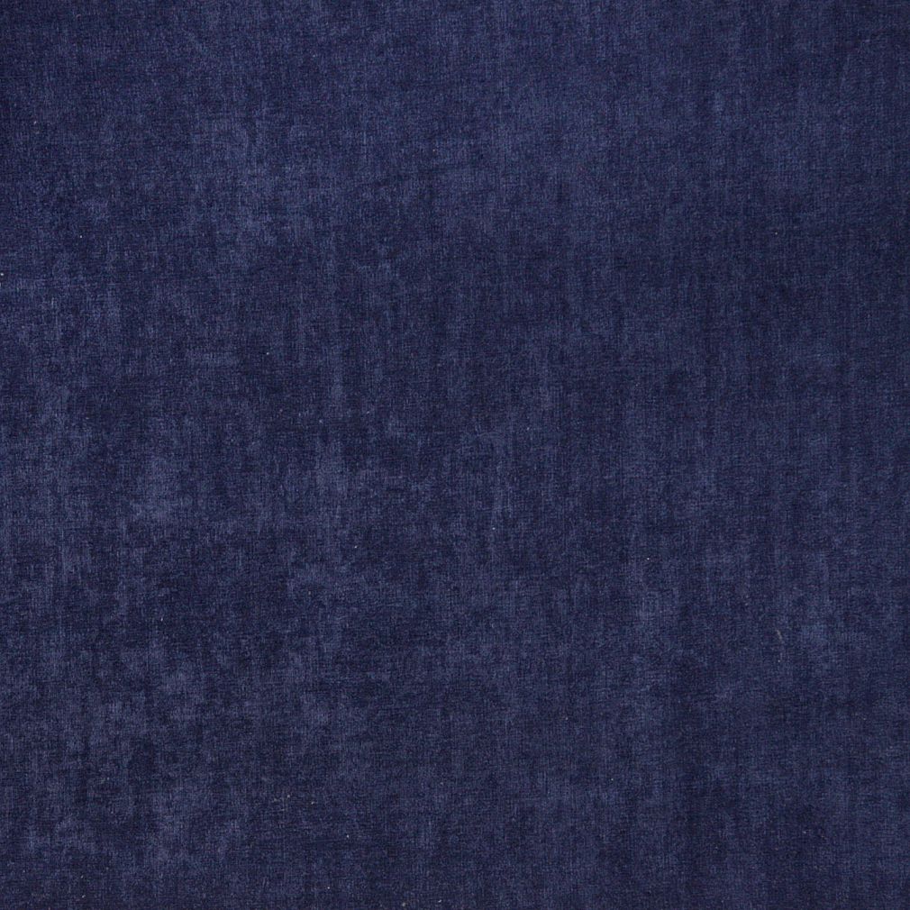 Indigo Dark Blue Navy Plain Velvet Upholstery Fabric