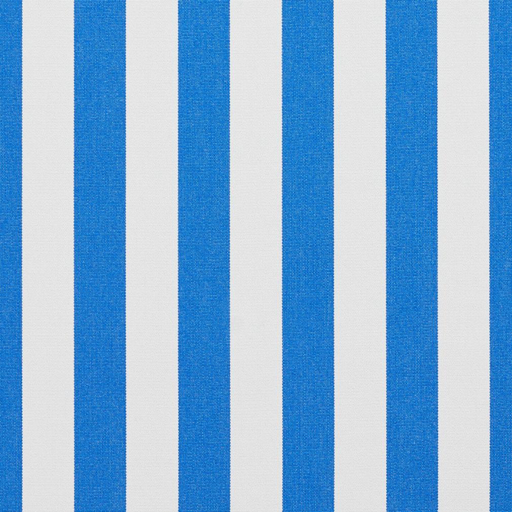 Light Blue and White Small Scale Stripe Denim Upholstery Fabric