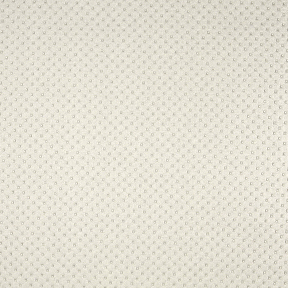 Cream White Small Tufted Texture Decorative Vinyl Upholstery Fabric