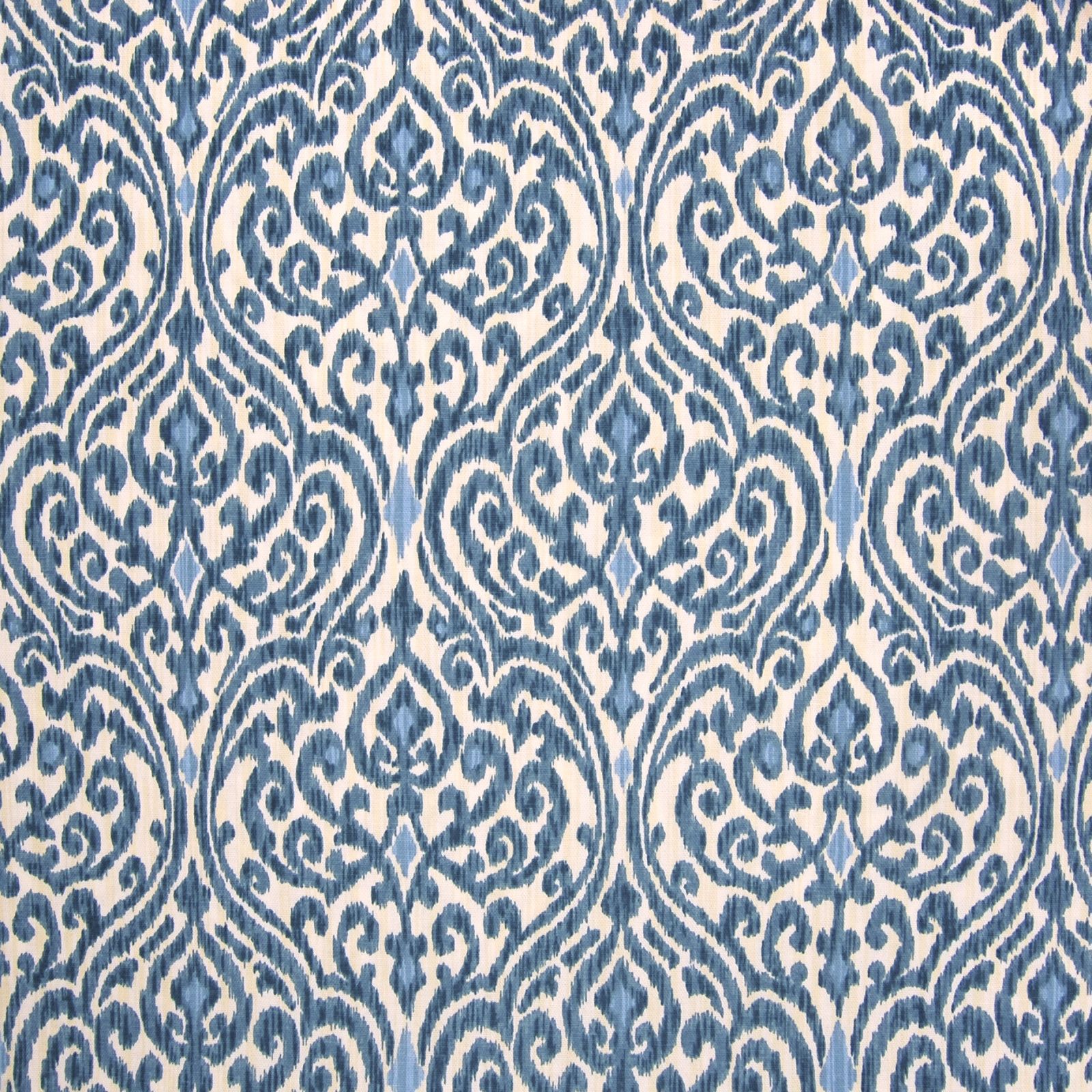 Details about   Drapery Upholstery Fabric Southwestern Ikat Damask 100% Cotton Indigo 