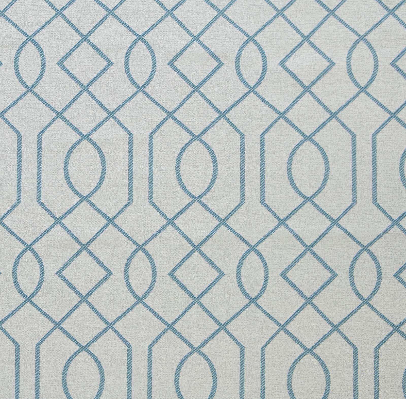 Breeze Blue and Gray Geometric Indoor Upholstery Fabric